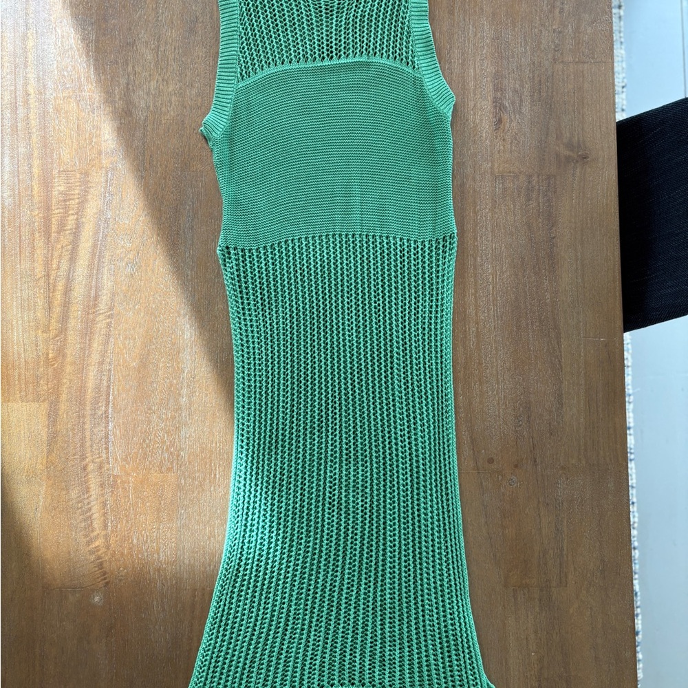 Free People Green Knit Dress Coverup